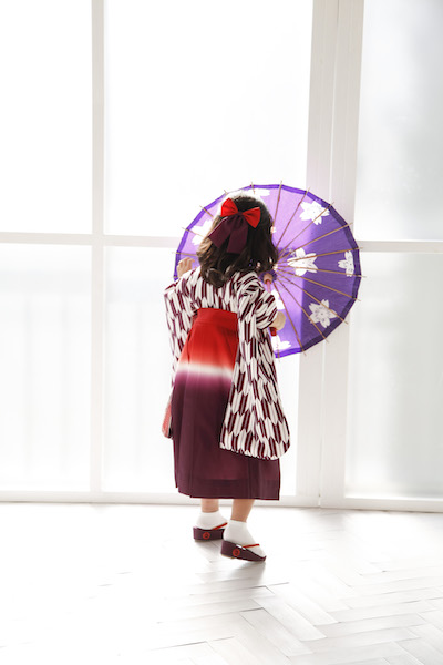 ３歳七五三ハーフアップ