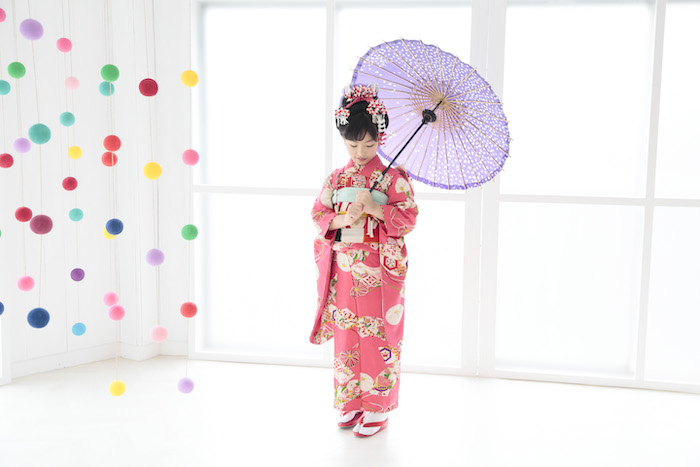 ７歳七五三日本髪