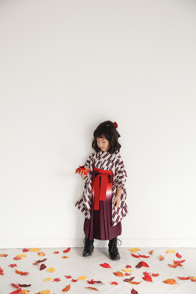 ３歳七五三ハーフアップ