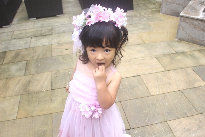 ２歳リングガールヘアアレンジ