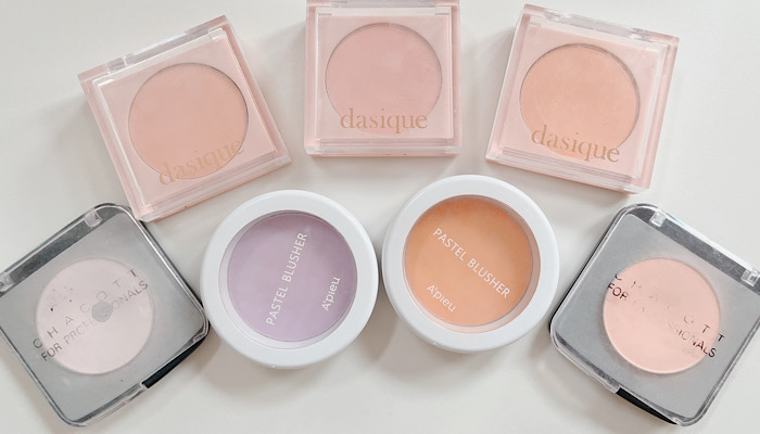 韓国女優肌メイクに欠かせないチークたち